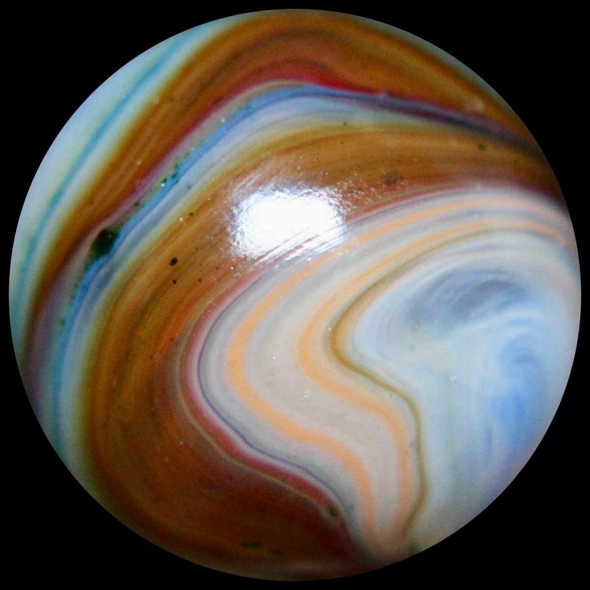 DAS West Virginia Red Buds Marble Collector Series: Killer Neon Orange w/Mica