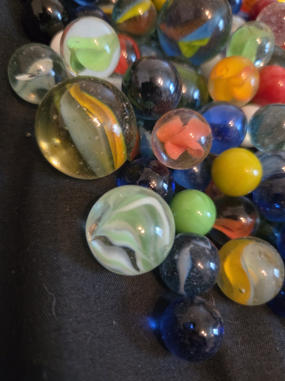 Vintage Marbles For Games Or Crafts( Some Are Pre 1930s)