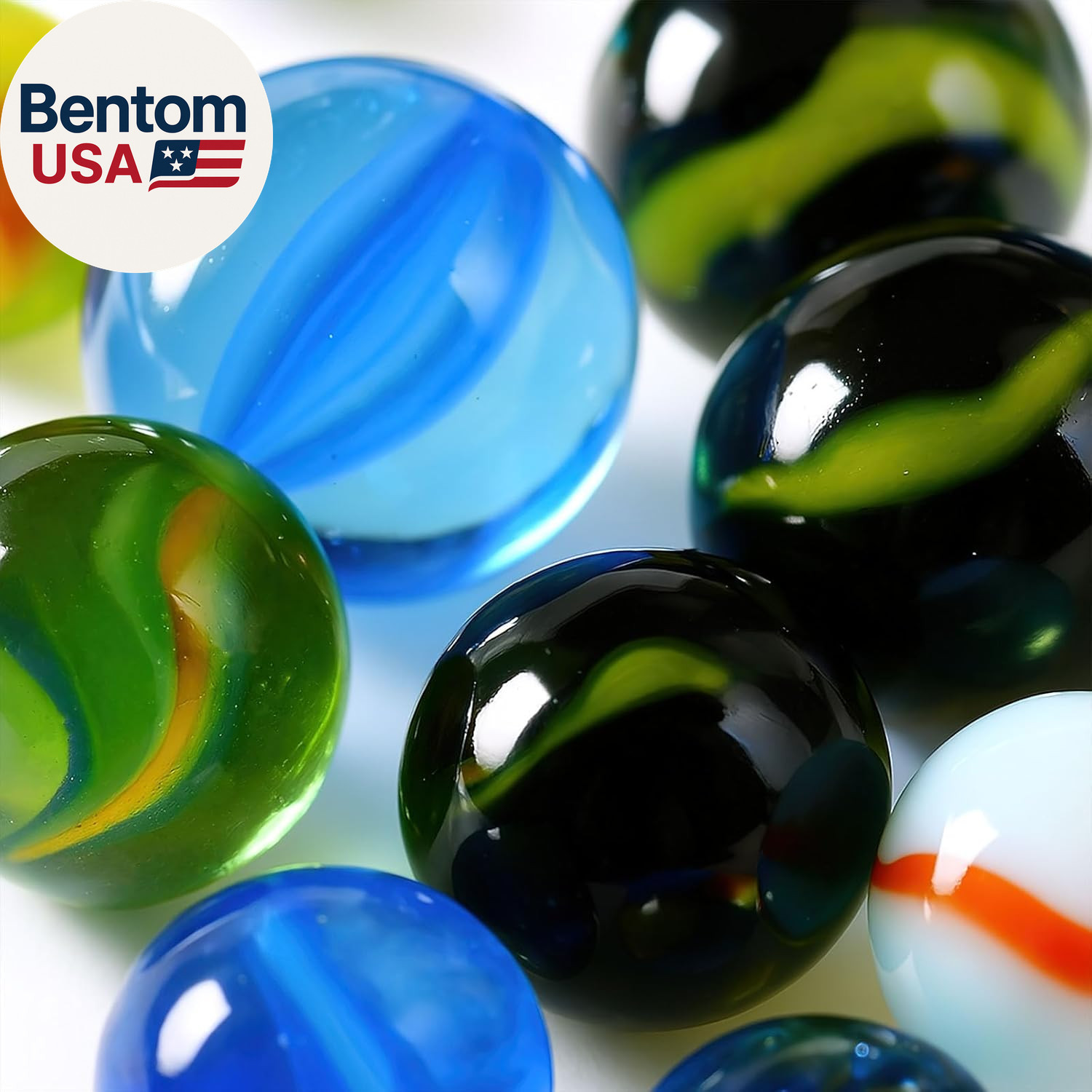 Colorful Glass Marbles, 0.6Inch Marbles Bulk for Kids Marble Games,Diy and Home