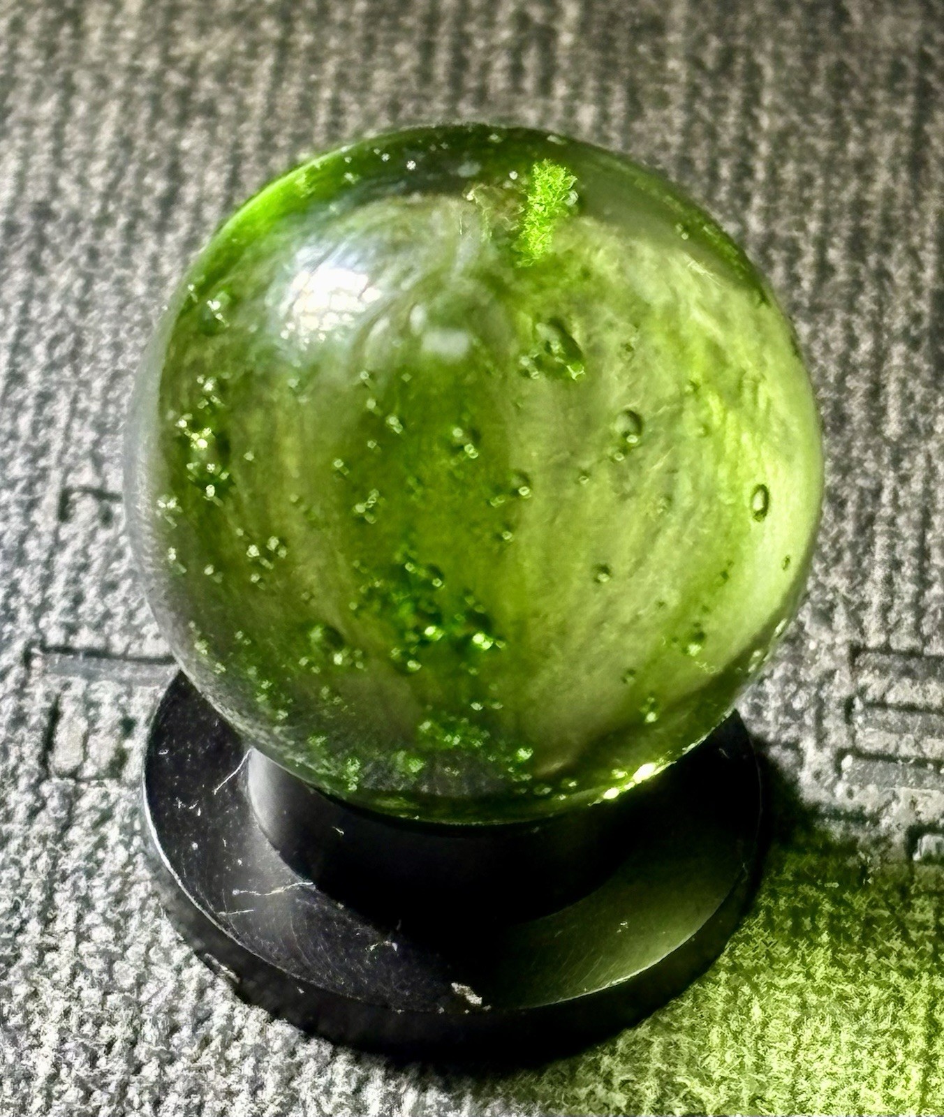VTG Bogard / Heaton Caged Cat’s Eye Marble .66” NM
