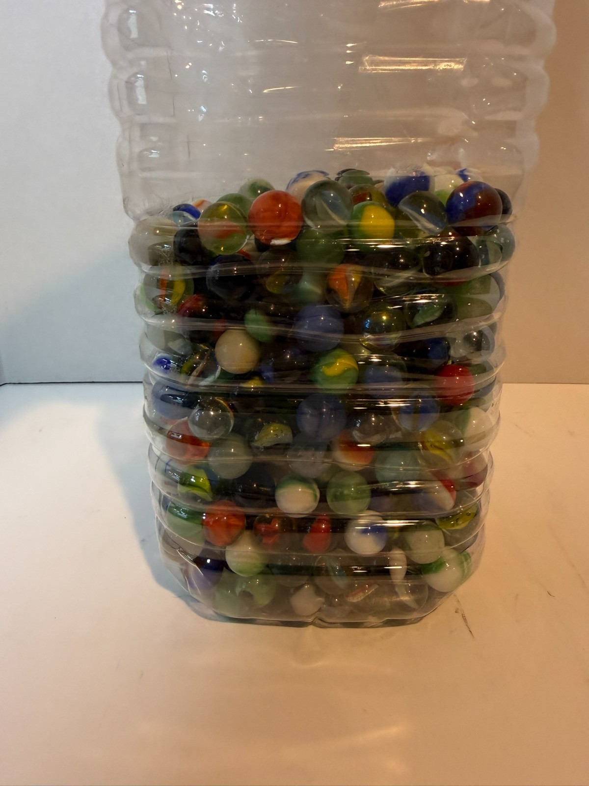 Vintage Glass Marbles Lot Mixed Colors Swirl Cat’s Eye Assorted Bulk Collection