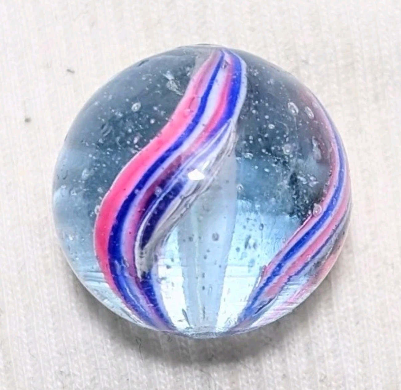 25/32″ Oddball Open Solid Core Peppermint Banded German Handmade Marbles , MM