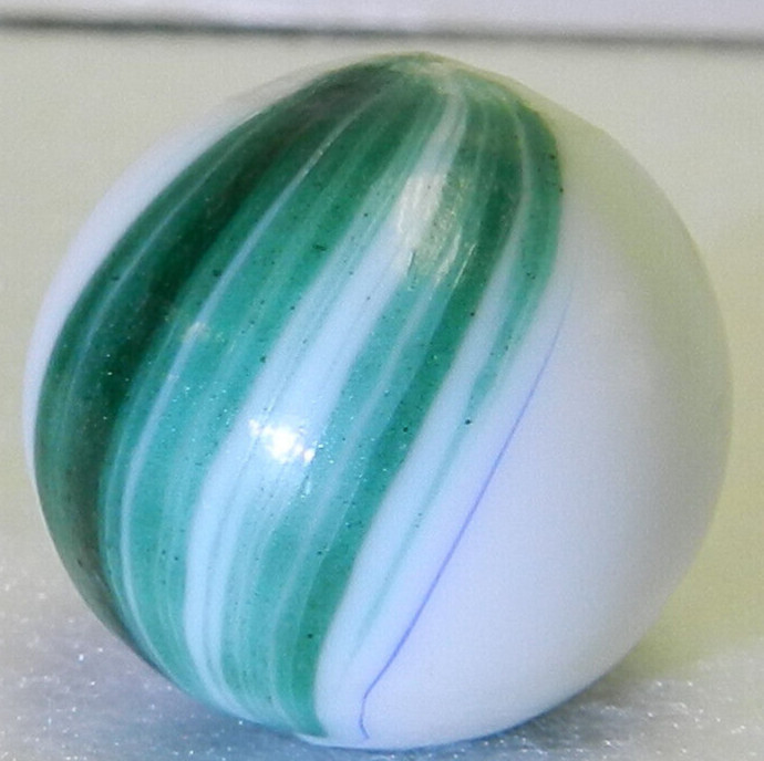 #17384m Vintage German Handmade Banded Opaque Marble .71 Inches Near Mint