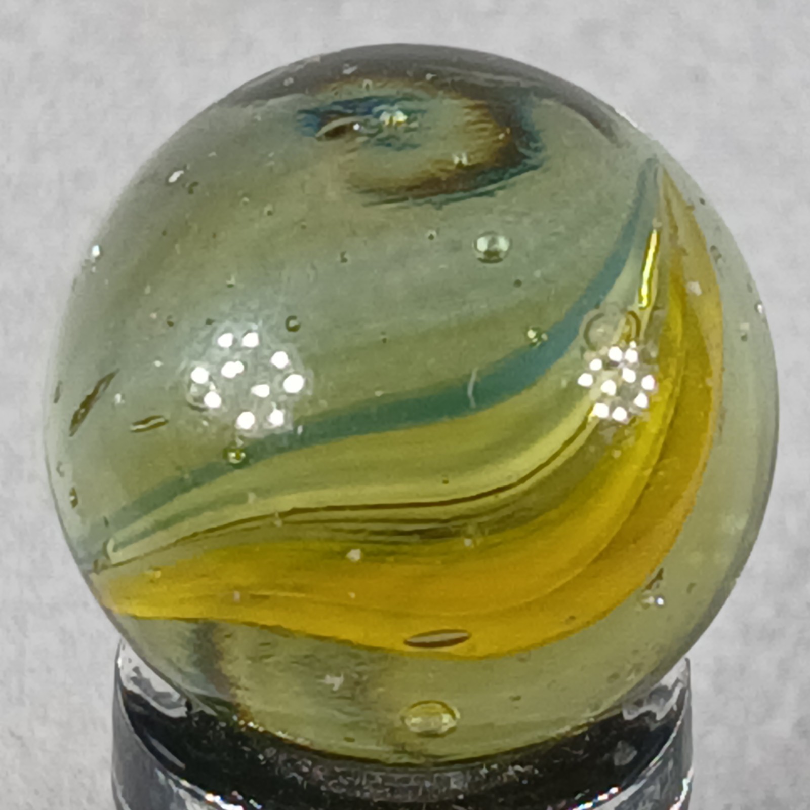 Vintage Imported Cat’s Eye Marble .60 Inches Near-Mint Condition