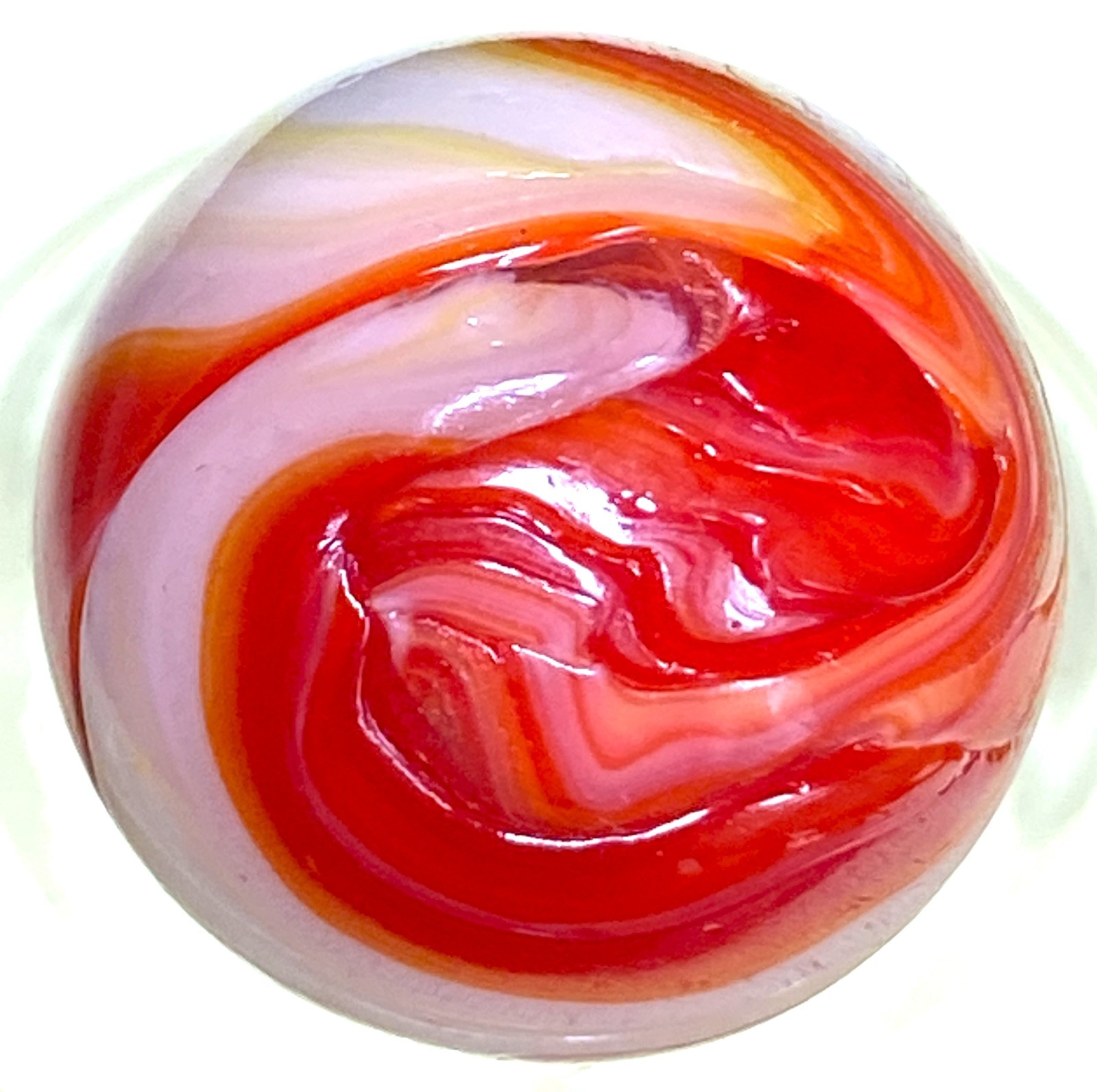 DAS/SAMMY’S/WV/JABO FIREY CANDY CANE FLAMED-OUT SWIRLED SHOOTER .72″ 4B/08