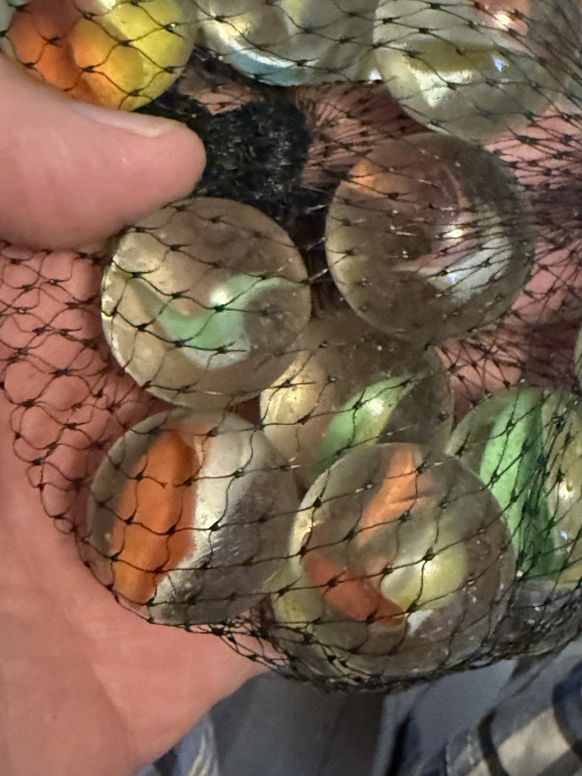 VINTAGE 80’S MARBLES AMAZING COLORS, BAG OF 22