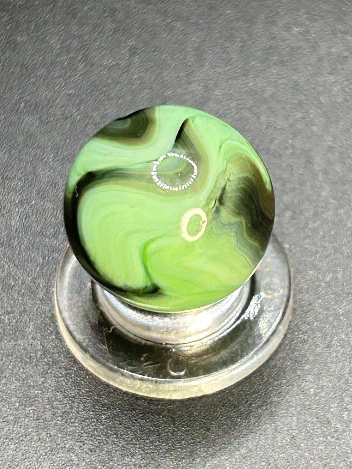 Vintage Alley Agate Pistachio Marble 0.629”