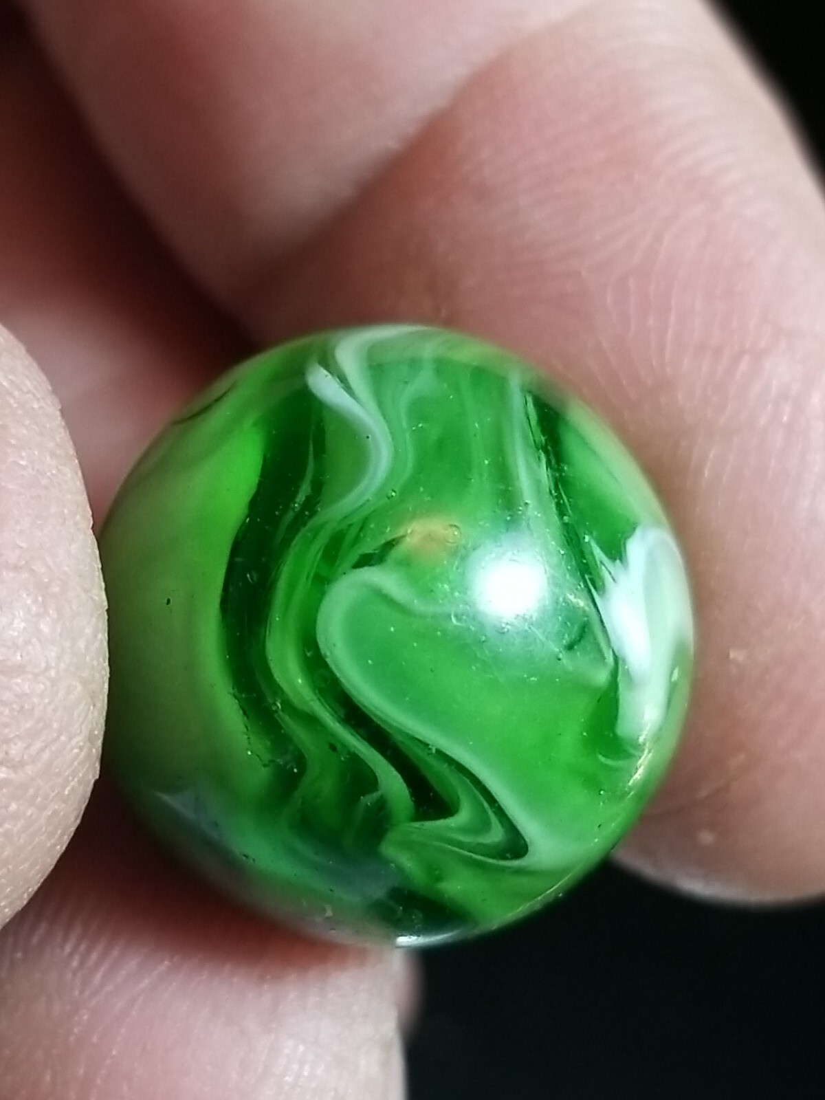 Christensen – 21/32″ – Striped Transparent Swirl – Mint Condition