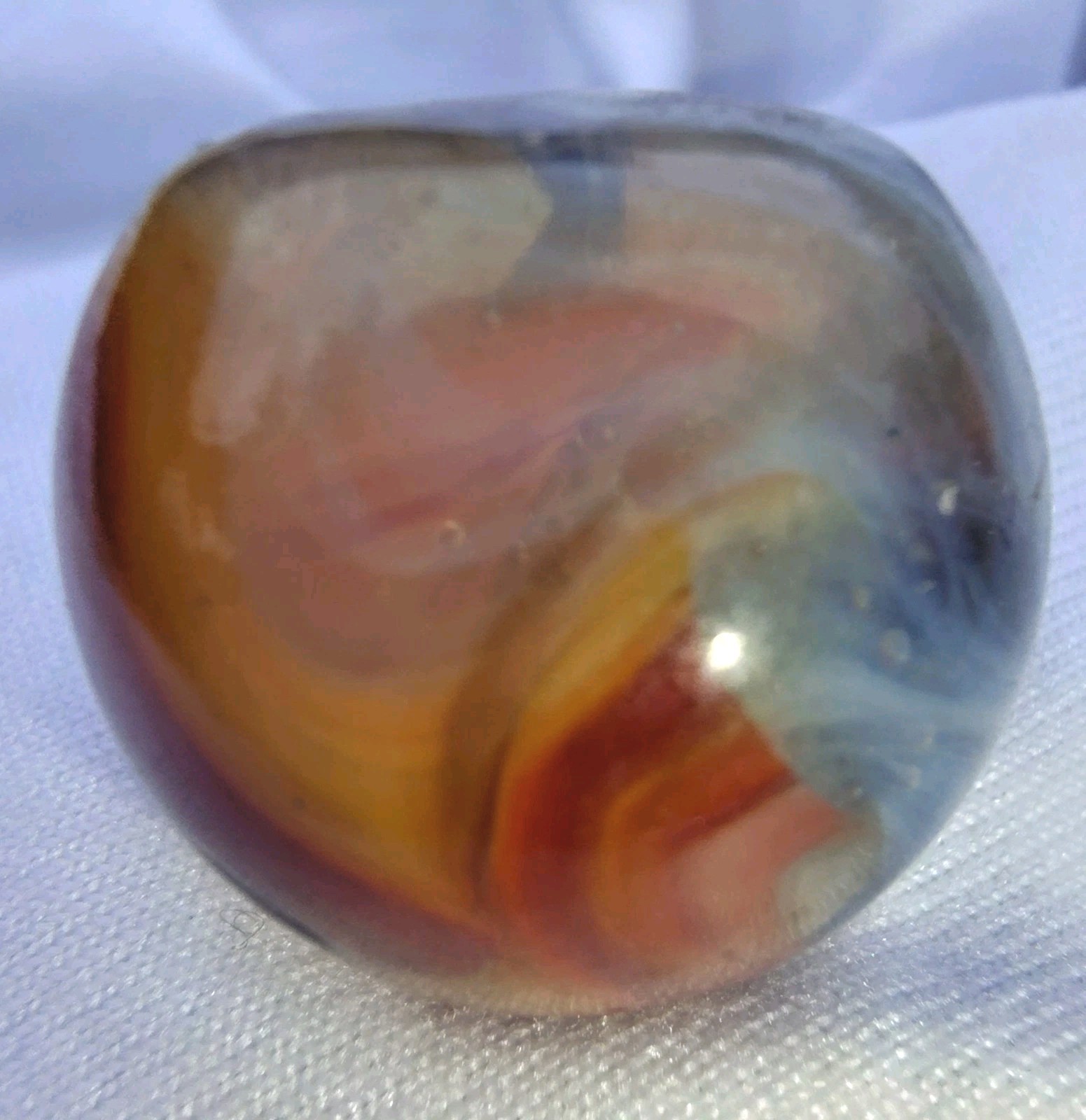 Jabo/DAS Ghost Marble Shaped Like Dice Error Rare One Of A Kind Shooter .71
