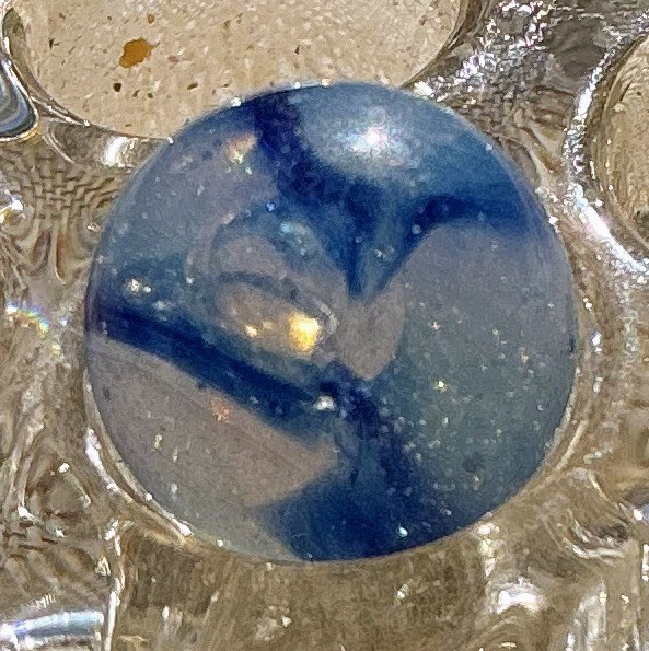 1/2” Pettier Pee-wee Clear NLR Marble With Large Bouble In Middle Check Photos
