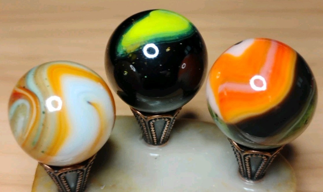 .74″-.68″ JABO/D.A.S. MARBLES LOT 🔥 AV. -SWIRL TOYS MINT-/NM