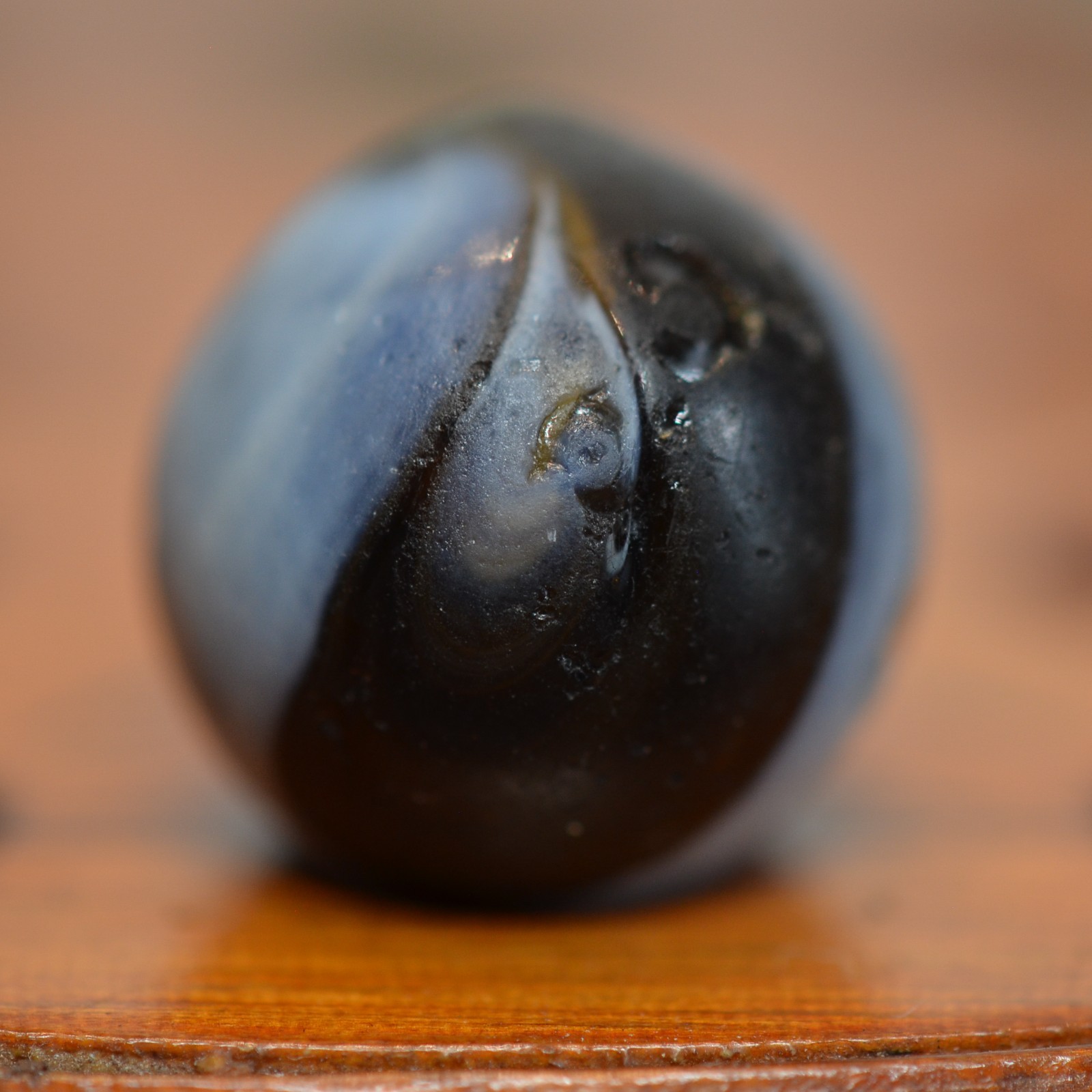 Handmade Slag Marble, 11/16 in, Single Pontil Type, Good+, 1860-1920, S1553