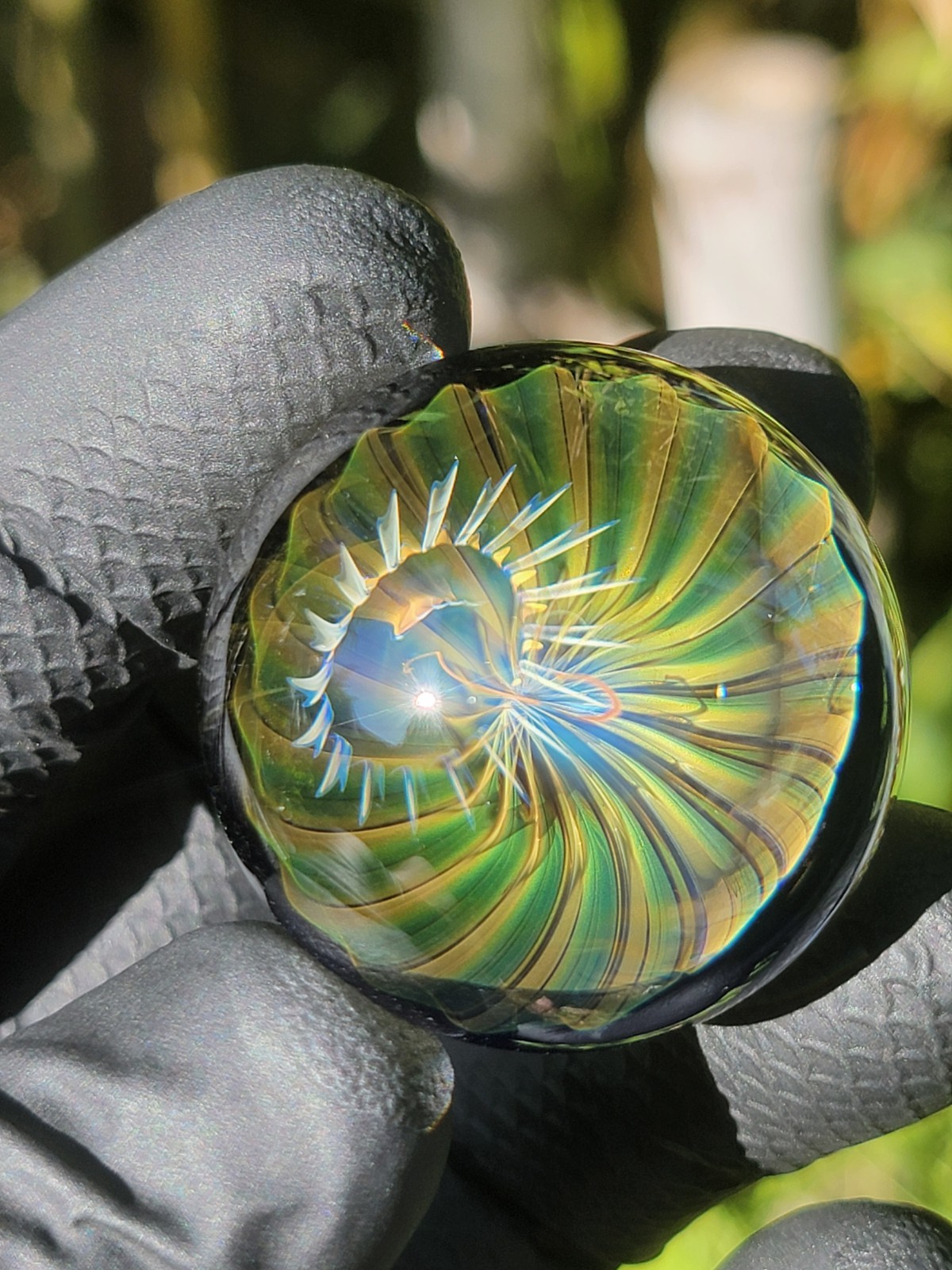1.42″ Handmade Marble by ~Ethan lesch~ Borosilicate, boro, artglass, art, glass