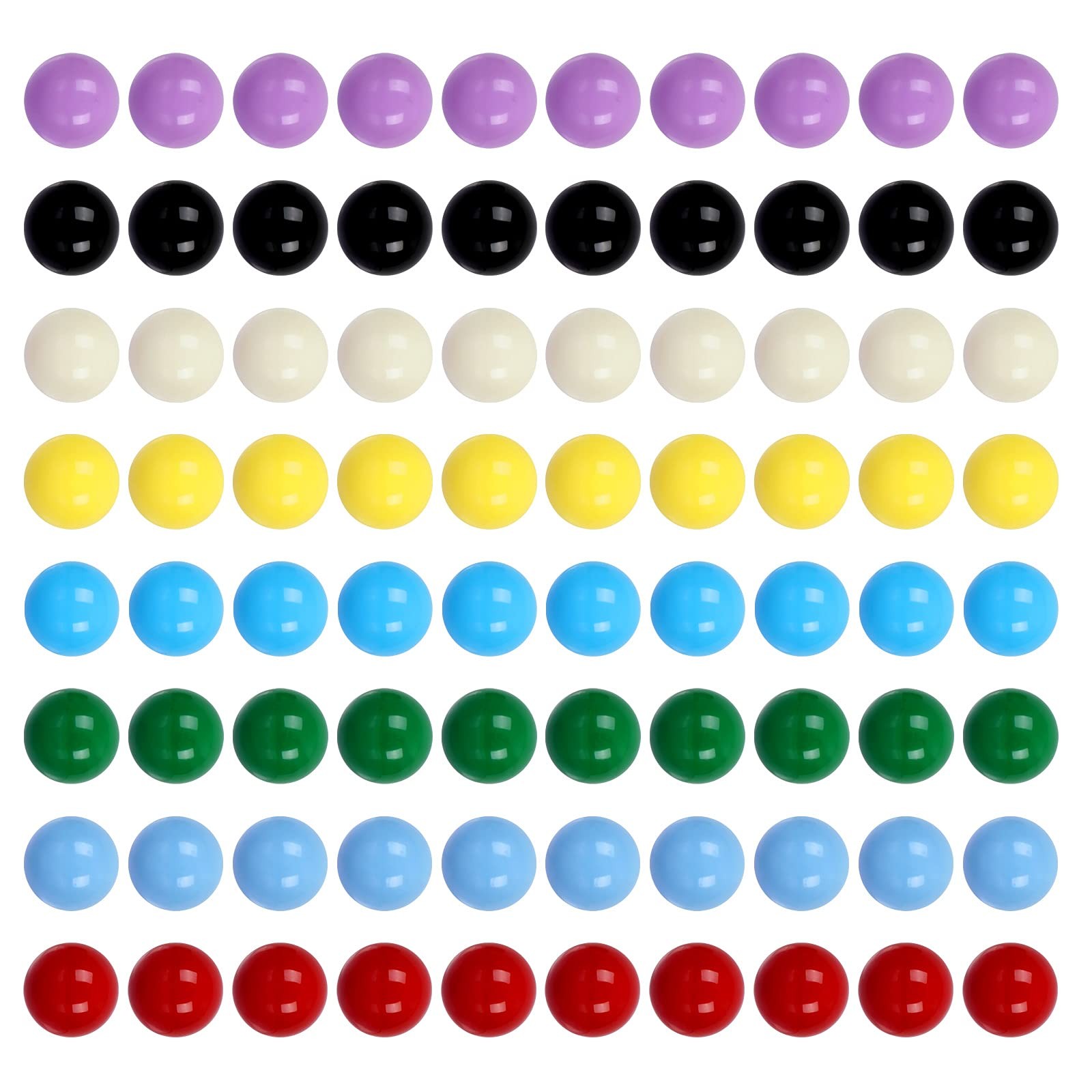 Game Marbles,80pcs Solid Color Game Balls for Chinese Checkers,Aggravation Ga