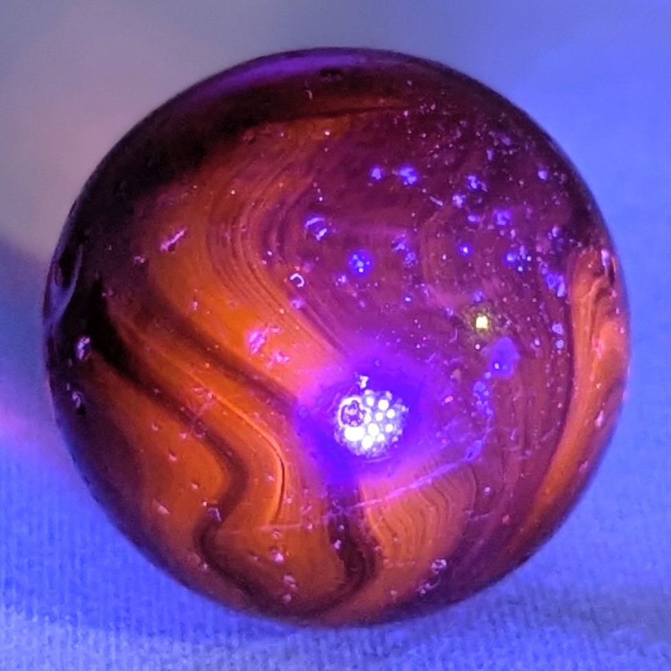 Selenium Ruby GlassClearie Shooter Marble .87″ Akro Agate, Peltier, Vitro,…