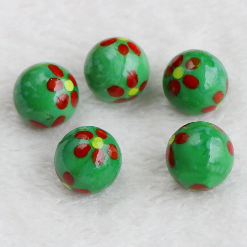 Glass Beads Coloured Marbles Traditional Vintage Classic Toy Game DIY Decor 16mm