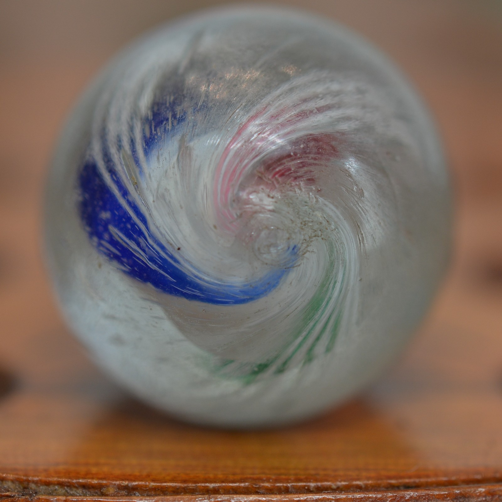 Handmade Solid Core Marble 13/16 in, Mint Condition, Germany, 1860-1920, S1532