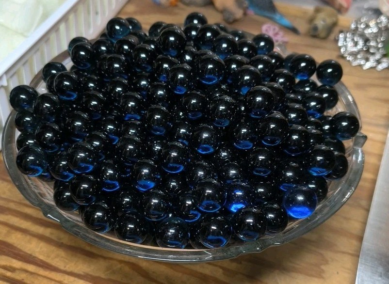 5 LBS OF 9/16″ +or- COBALT BLUE MARBLES