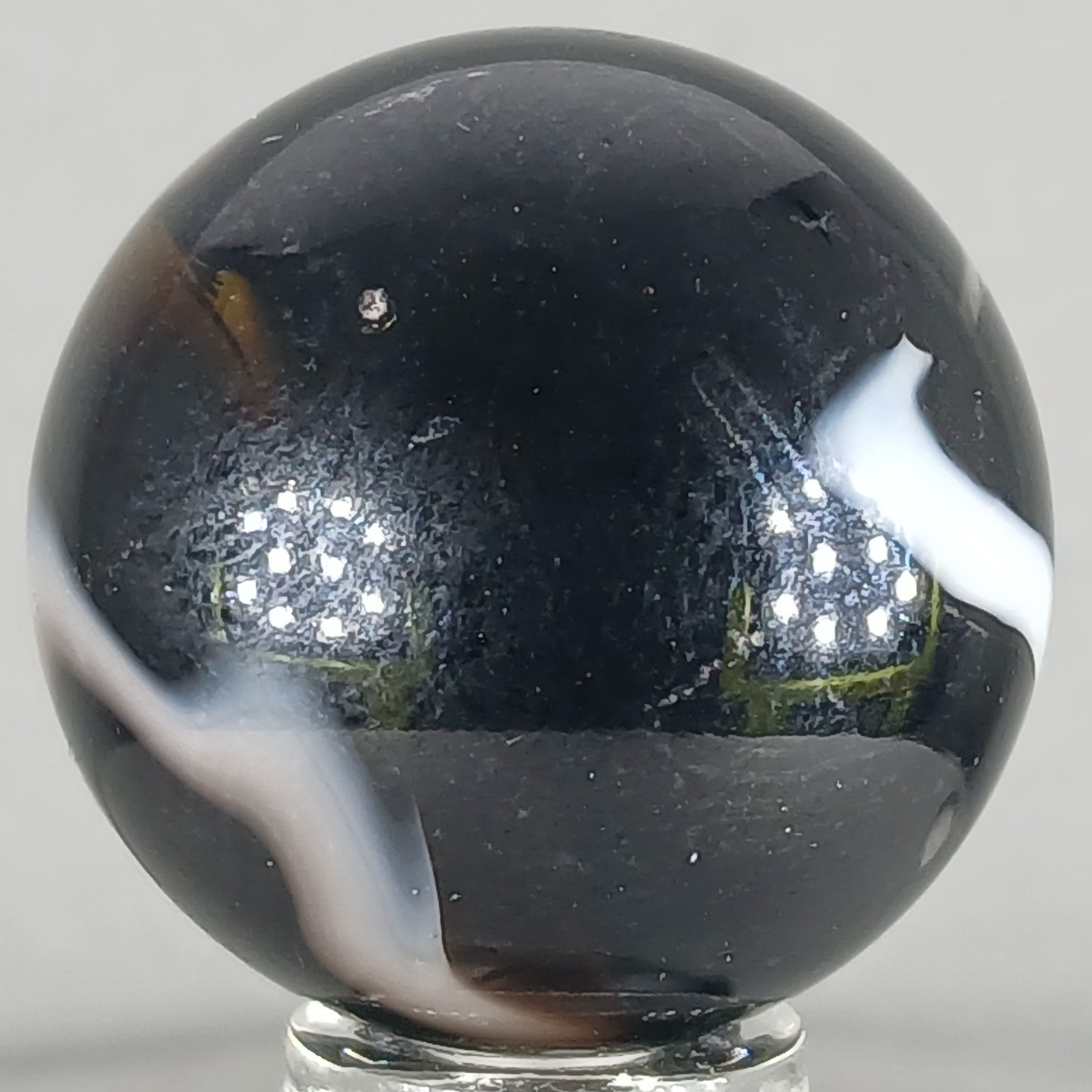 Large Vacor Zebra Marble .97 Inches Near-Mint Condition Condition