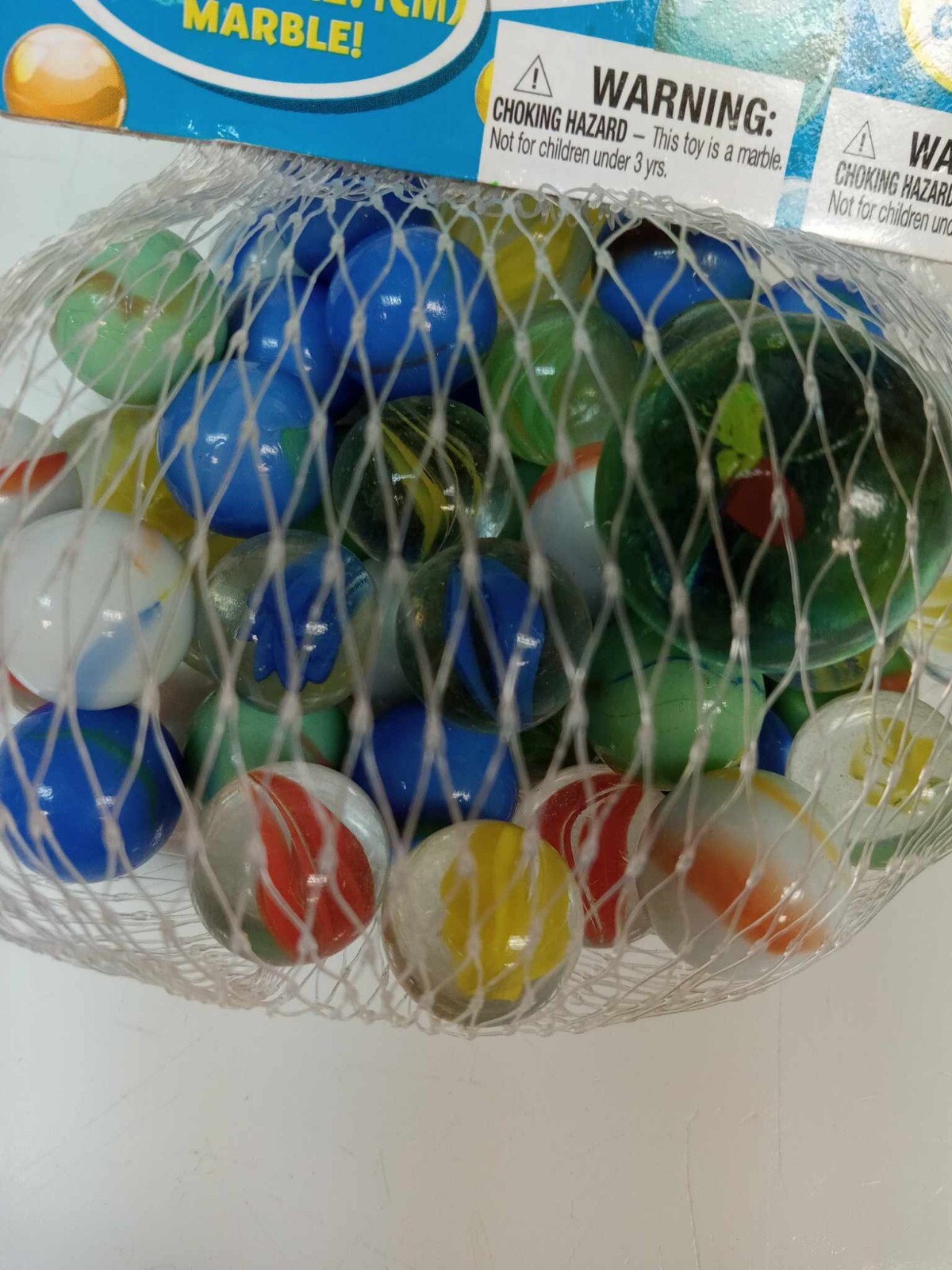 New/Sealed Toy Mendous Glass Marbles 50 Count includes 1 -0.95″ Marble kids 8+