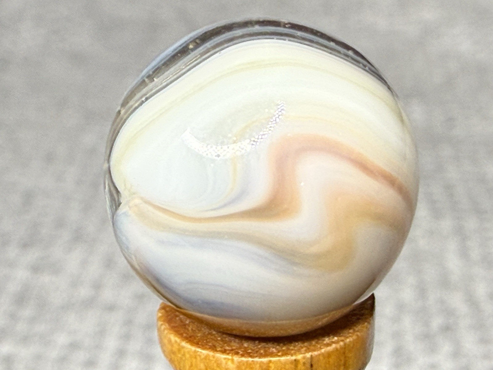 Vitro Agate Tri Lite Marble .63” Mint