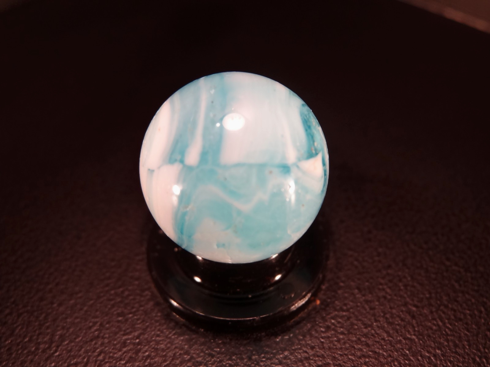 CHRISTENSEN AGATE AQUA BLUE Road & Tunnel Pattern w/ CUT LINE PATTERN