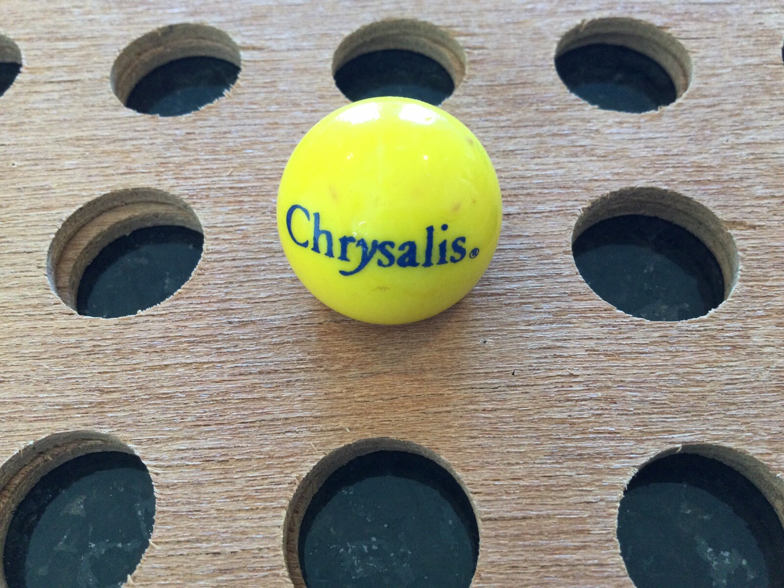 Vintage | “Chrysalis” | Blue Print on Yellow Marble