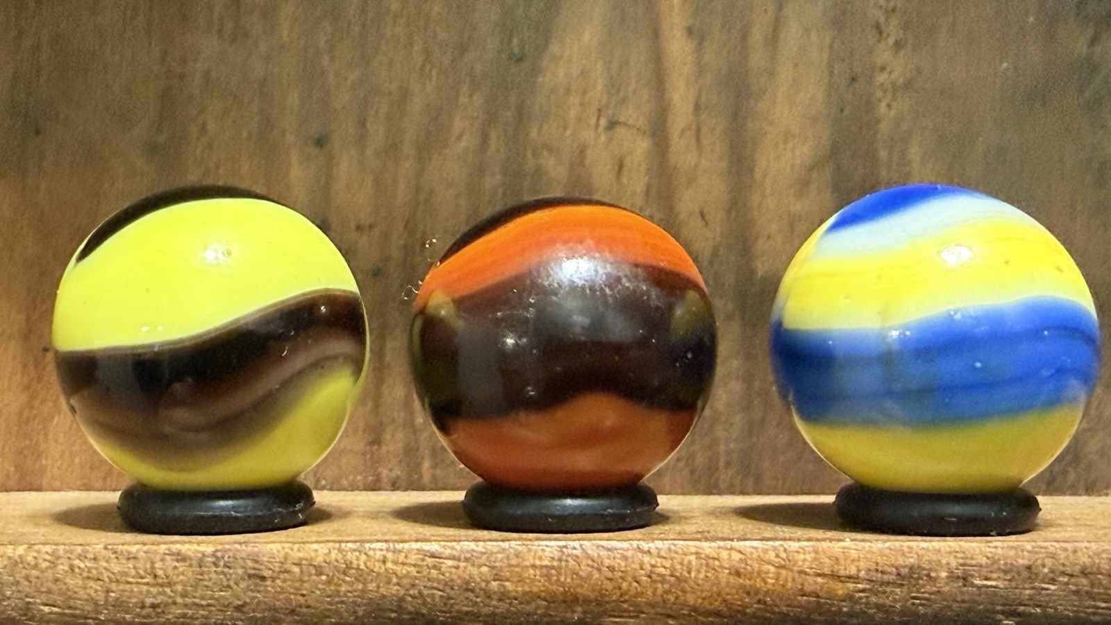Marble King Bumblebee, Wasp, Cub Scout Marbles 5/8(+/- ) NM+ to Mint | 247