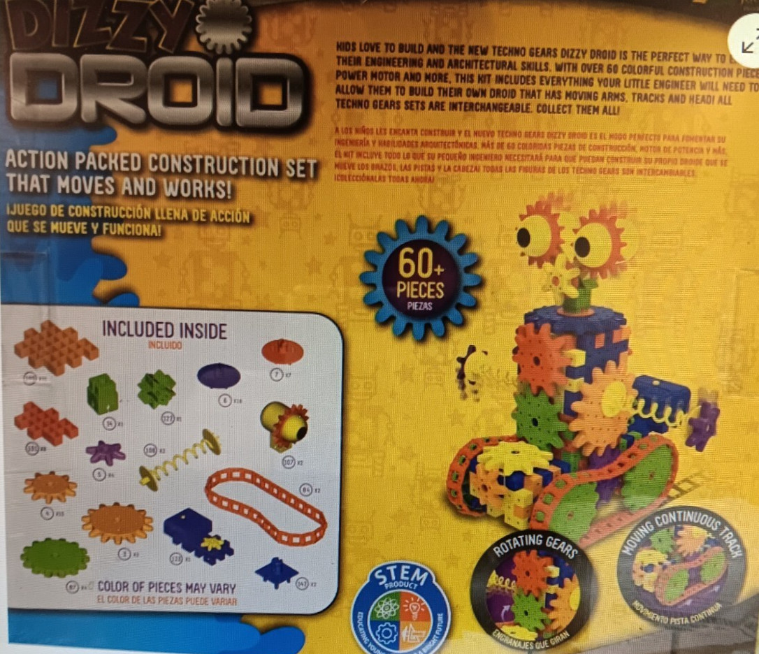 DIZZY DROID ROBOT & ZANY MARBLE MANIA MAZE LEARNING SPIRAL LIFTER FUNNEL DROP