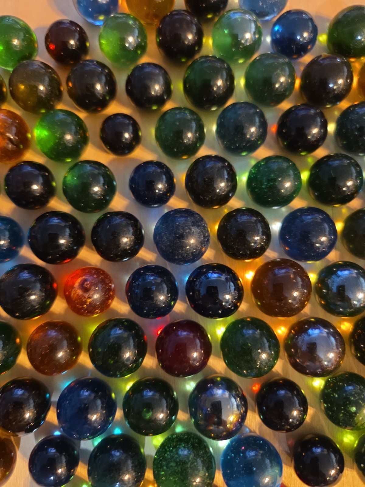 Clearie Marbles Lot Of 121 No Clear Clearies