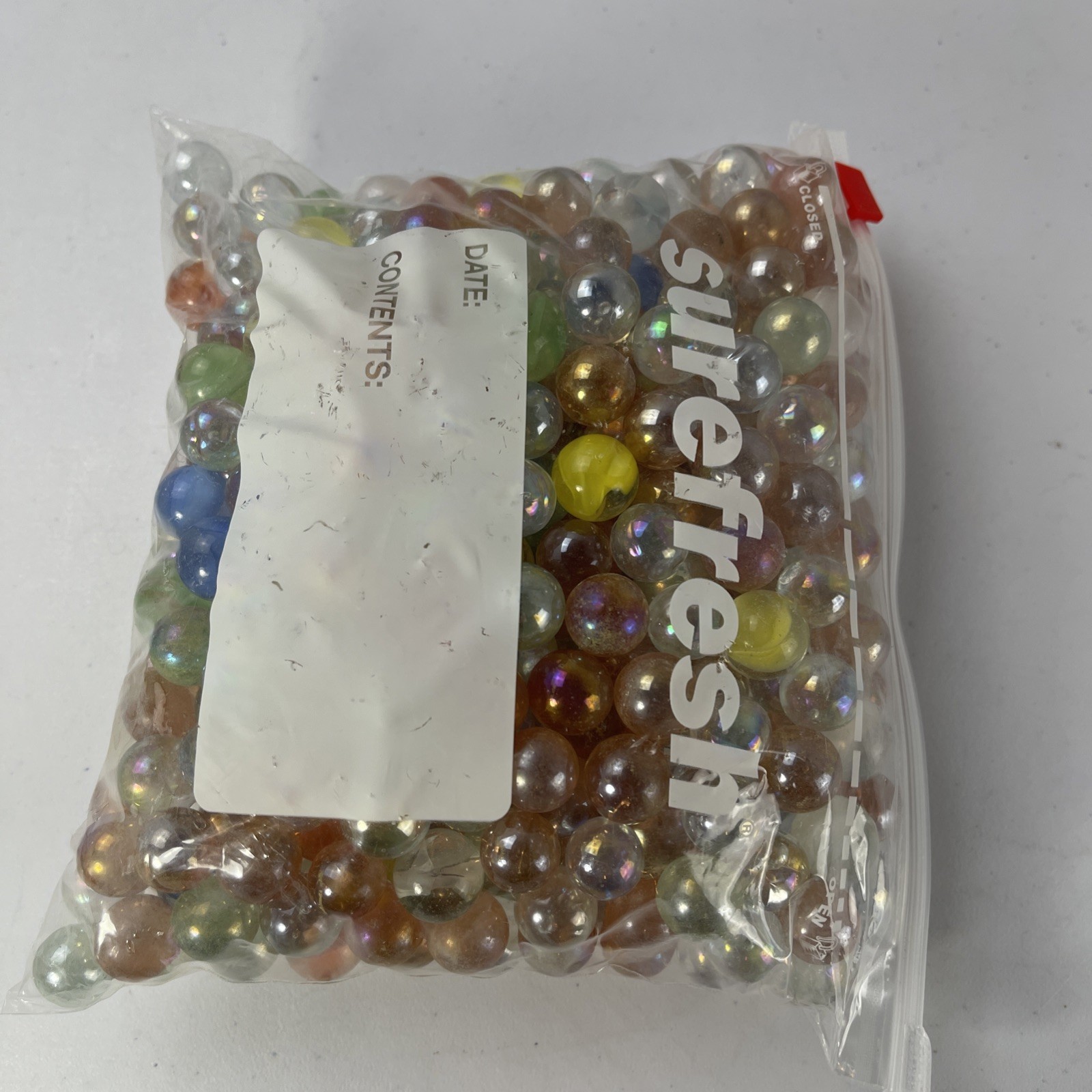MIXED LOT GLASS MARBLES MULTICOLOR 4 POUNDS VINTAGE