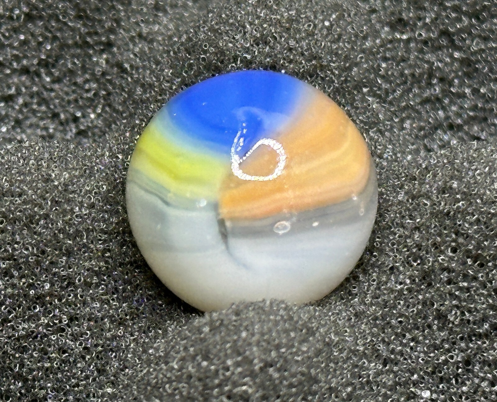 Vintage Vitro Agate Tiger Eye Marble – Standard Colors – .60″ Very Nice!