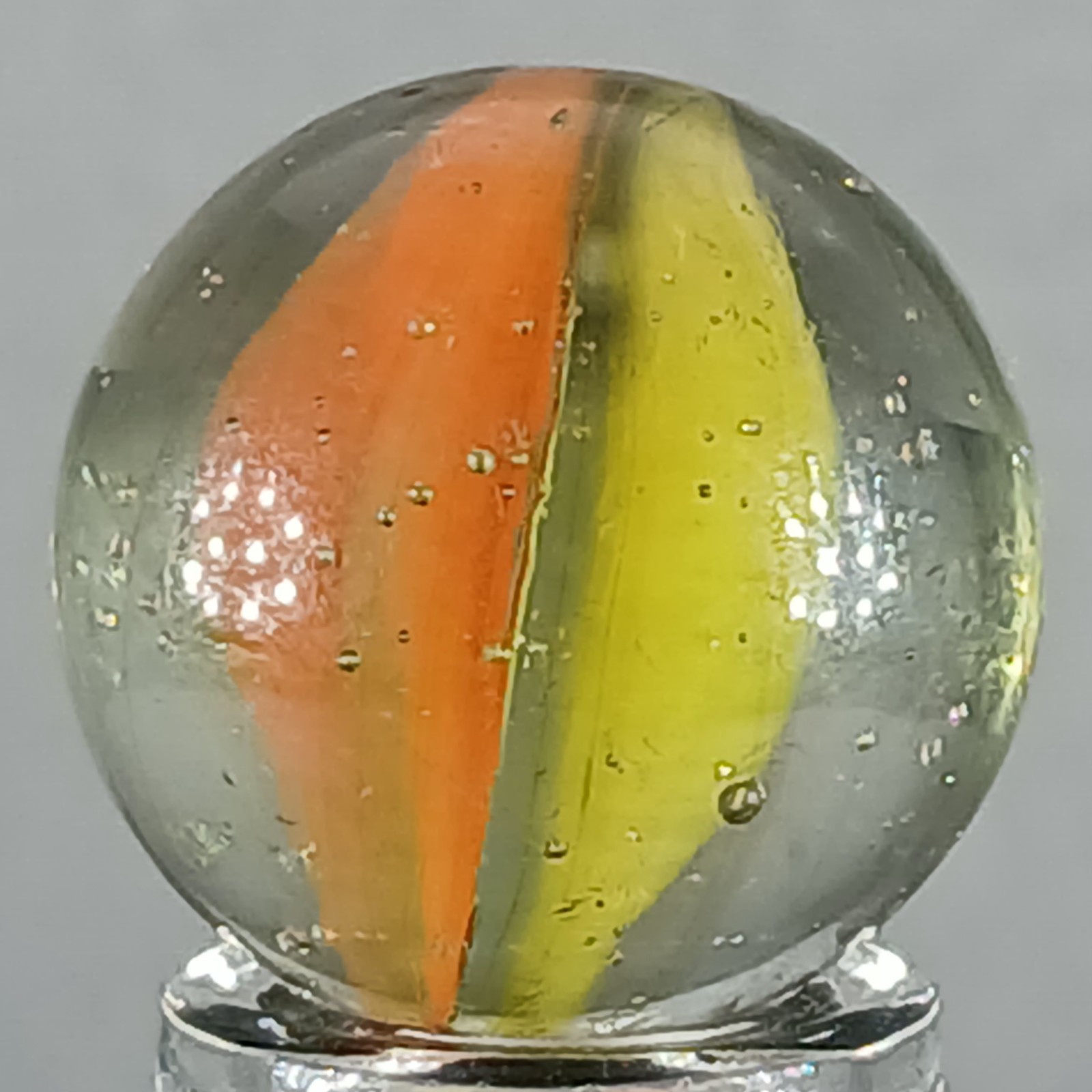 Vintage Tri-Color Hybrid Cat’s Eye Marble .62 Inches Near-Mint Condition