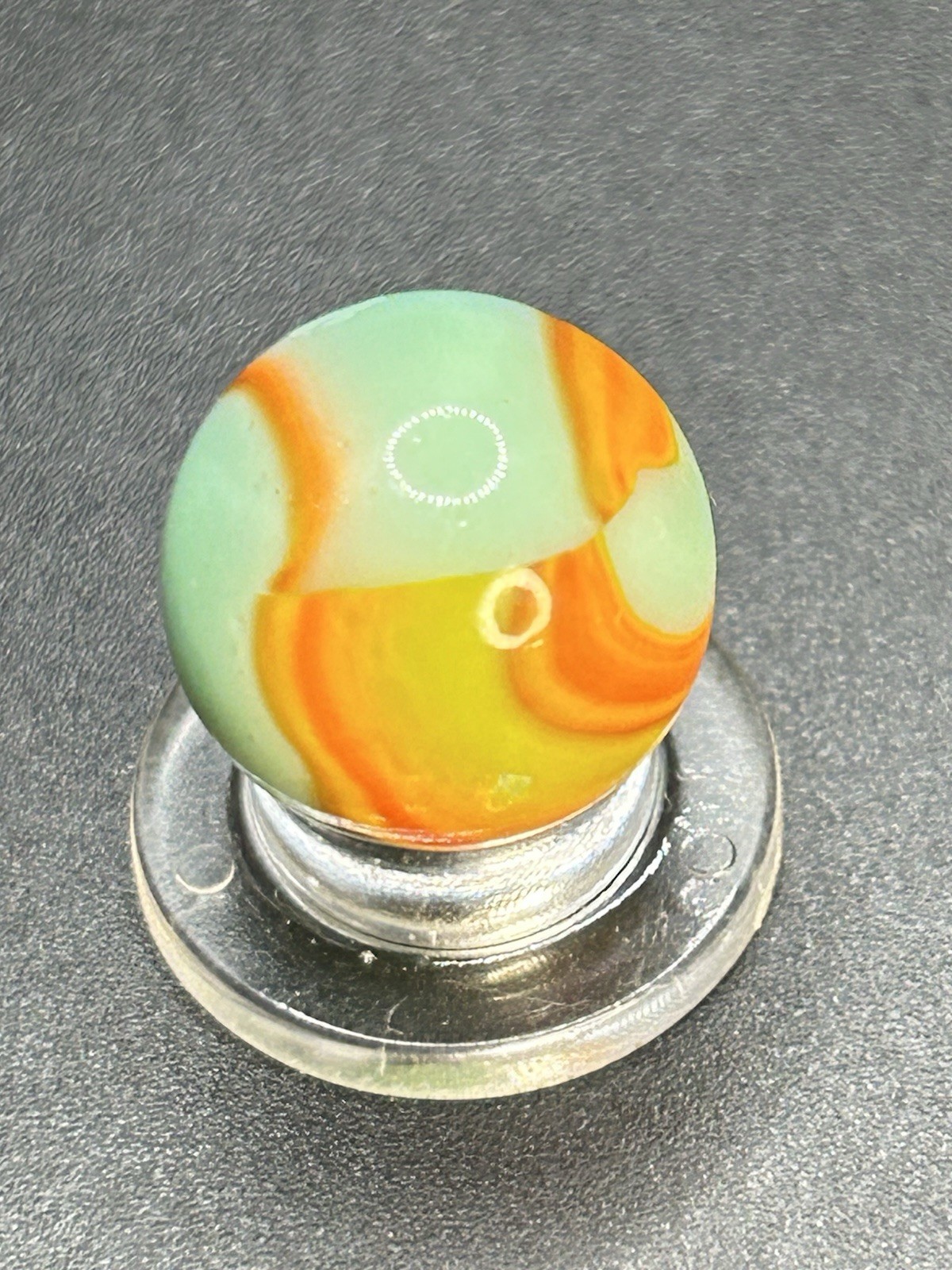 Vintage Peltier Electric “ Sea Foam Cub Scout”Marble 0.591”