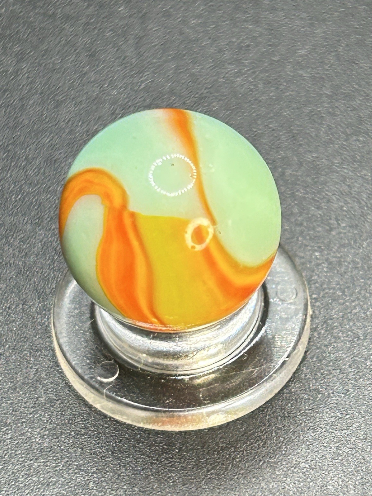 Vintage Peltier Electric “ Sea Foam Cub Scout”Marble 0.591”