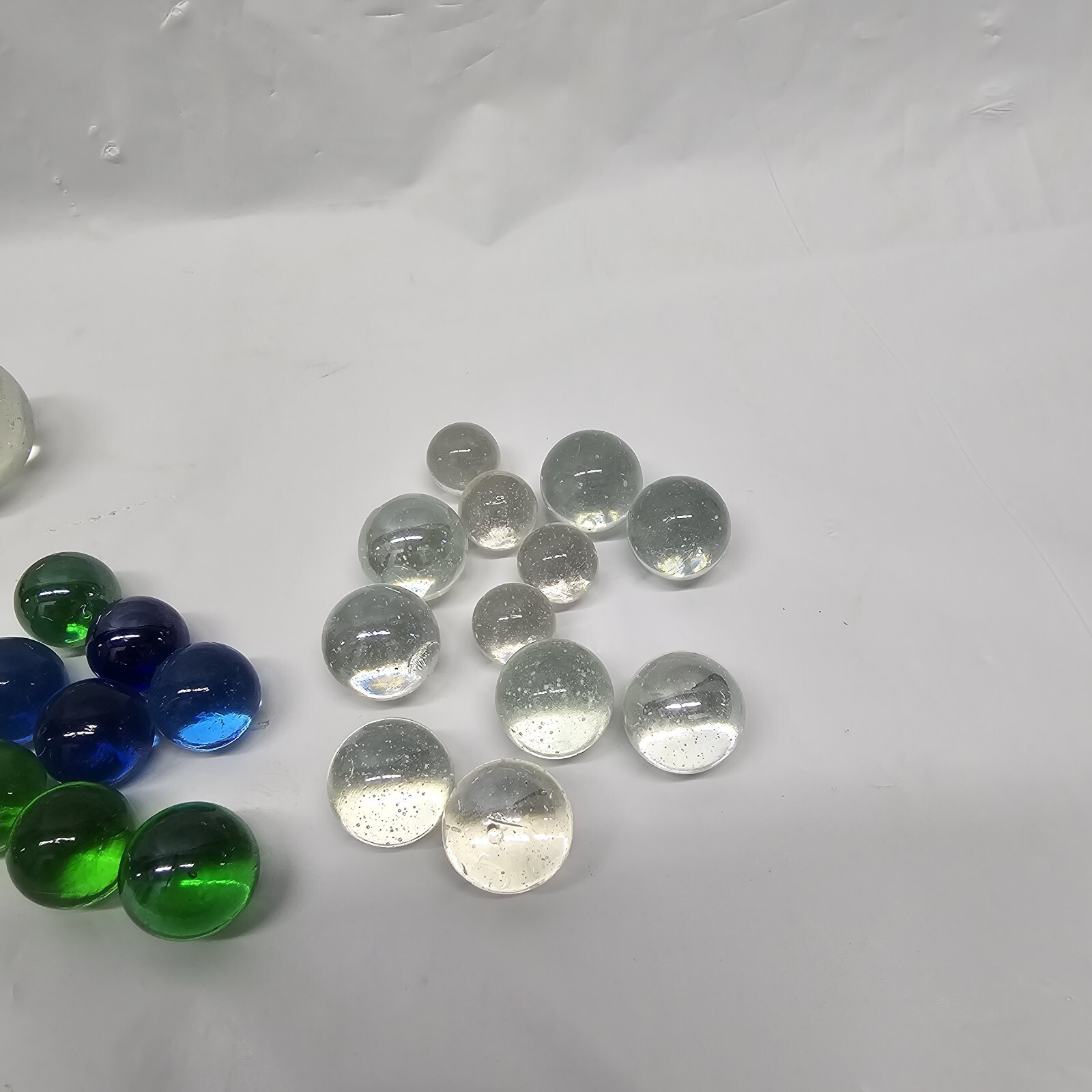 Huge Lot Of Vintage Marbles 165+ Large And Small 18 Mixed Varieties
