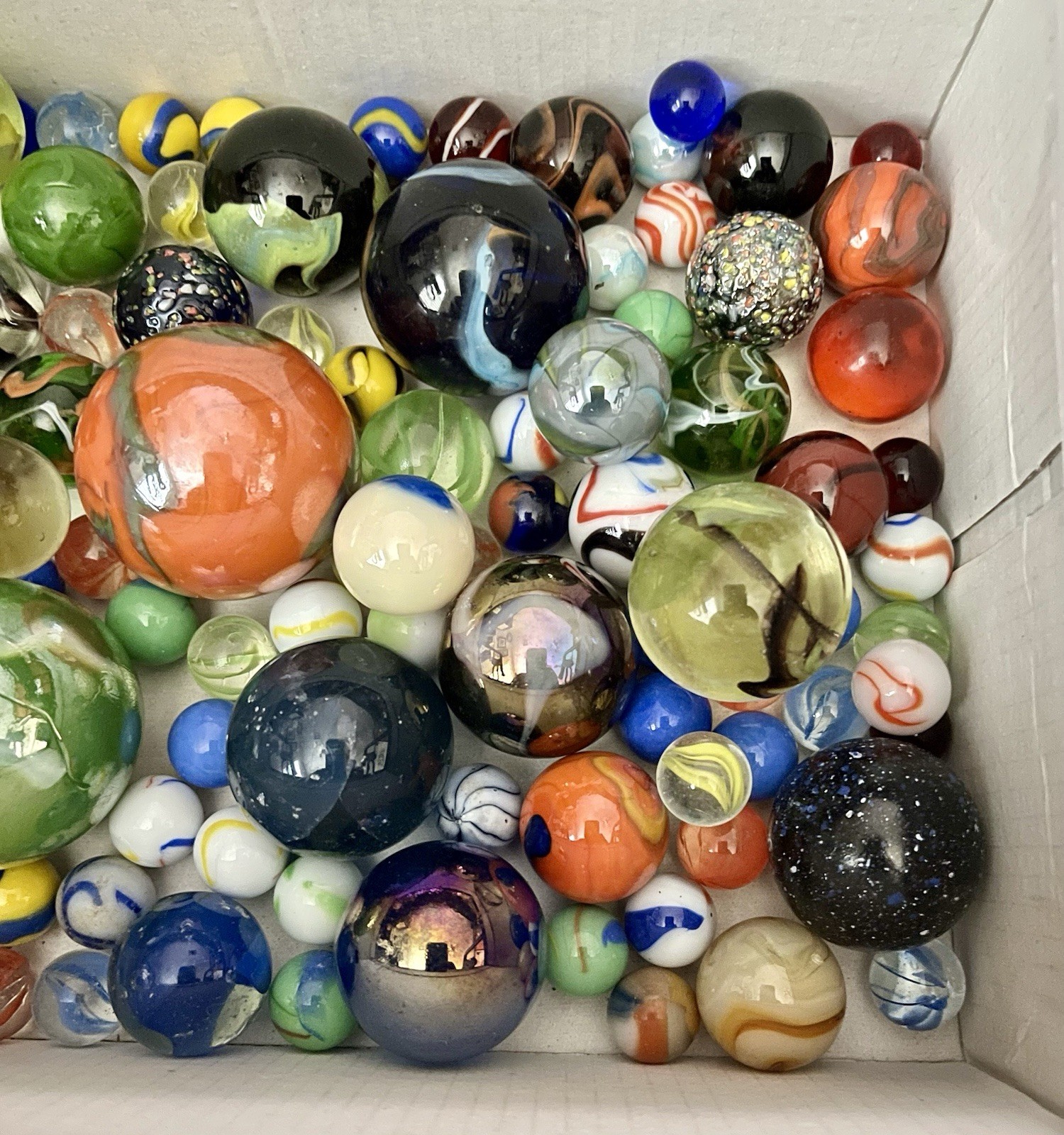 Vintage Marble Lot Just Under Four Pounds Fast Shipping