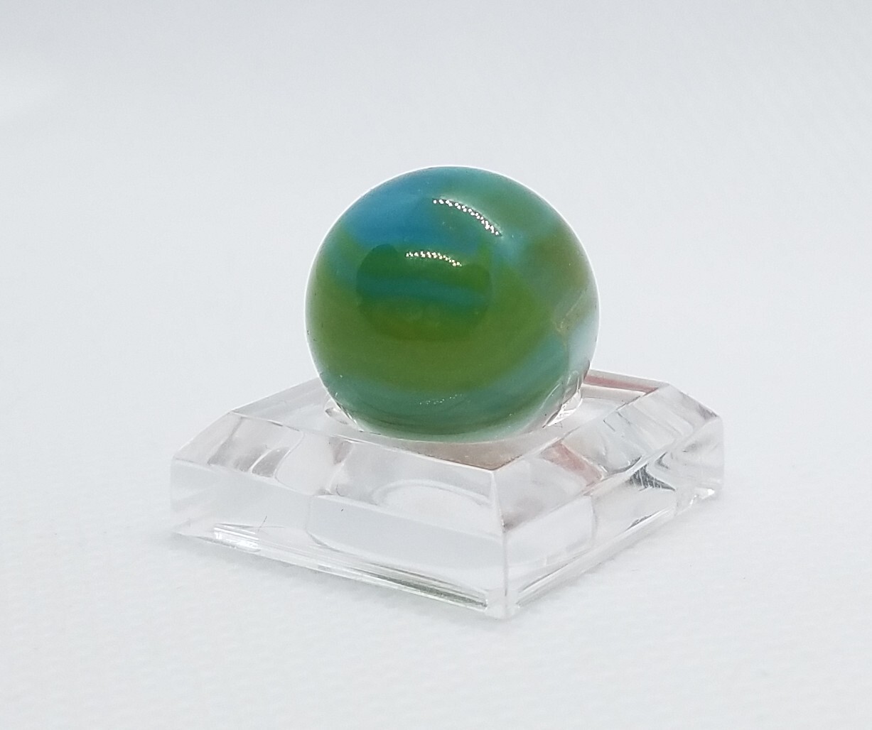 Vintage Marble Patch Orange White Transparent Green Blue Mint 15.2 mm (9/16″)#12