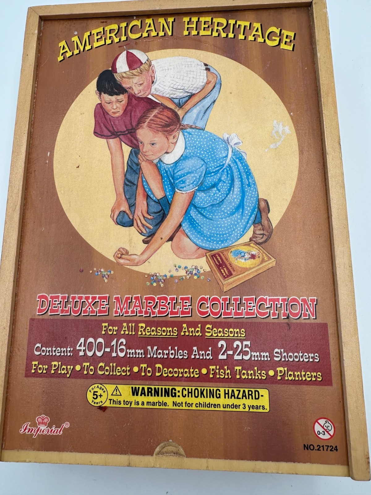 2001 IMPERIAL TOY CORP. AMERICAN HERITAGE DELUXE MARBLES COLLECTIONS 400+ w/BOX