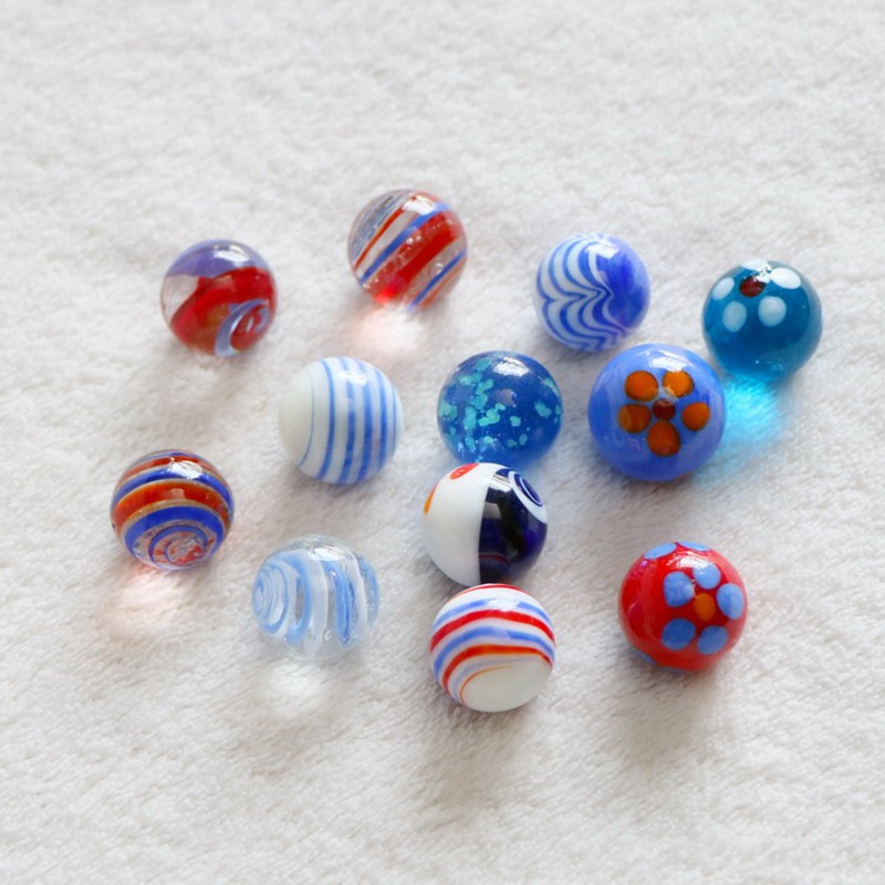 16/18mm Glass Marbles Glass Ball Beads Sphere Vase Fish Tank Decor Kids Toy Game