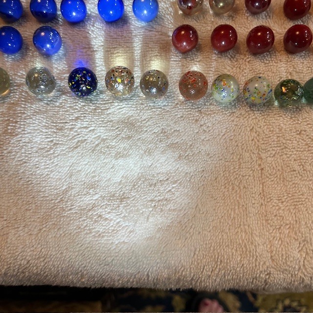 Lot of 121 Vintage Marbles