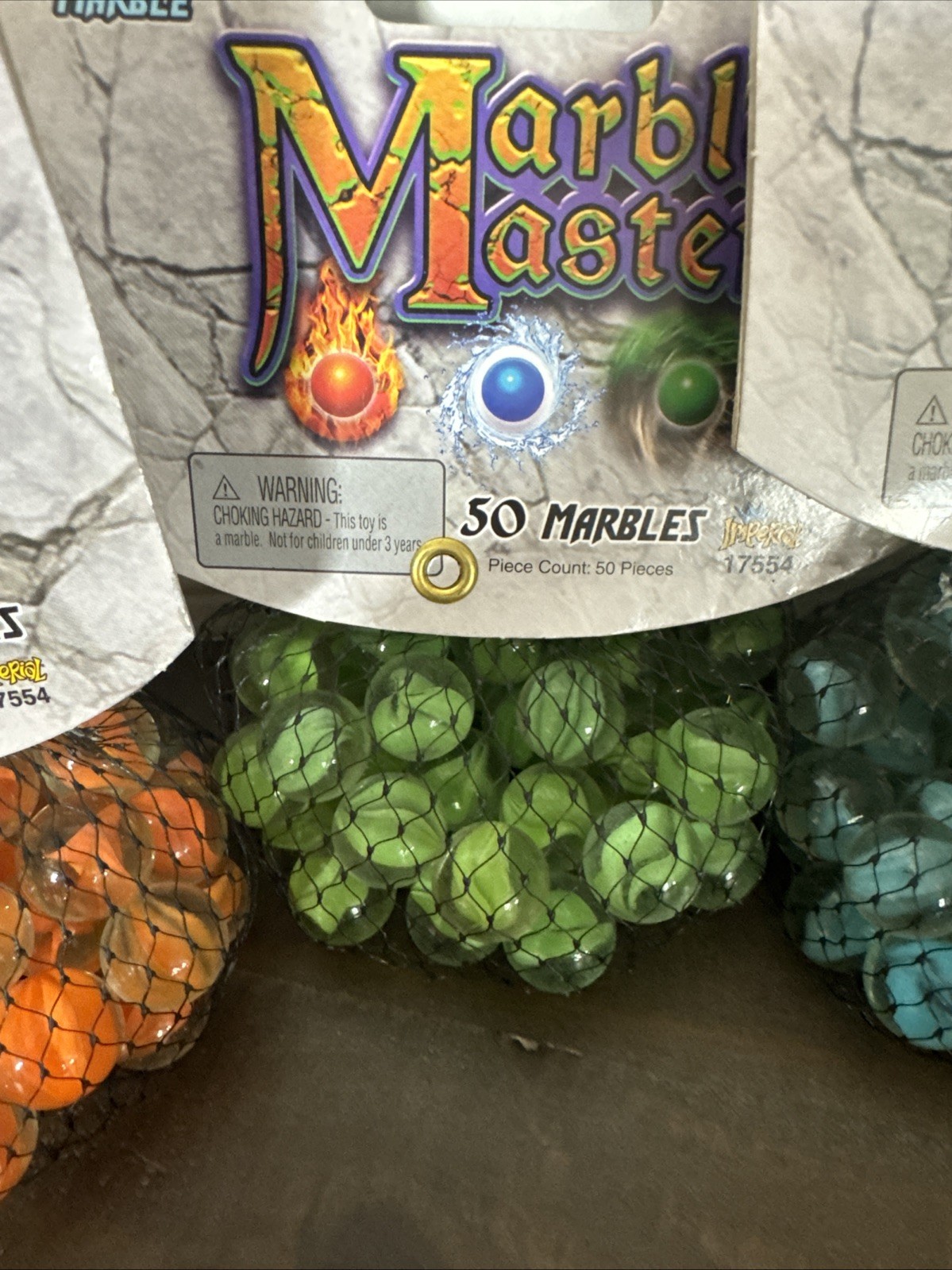 Imperial Toy Glass Marble Master Pack 4 Super Shooter NEW IN PACKAGE