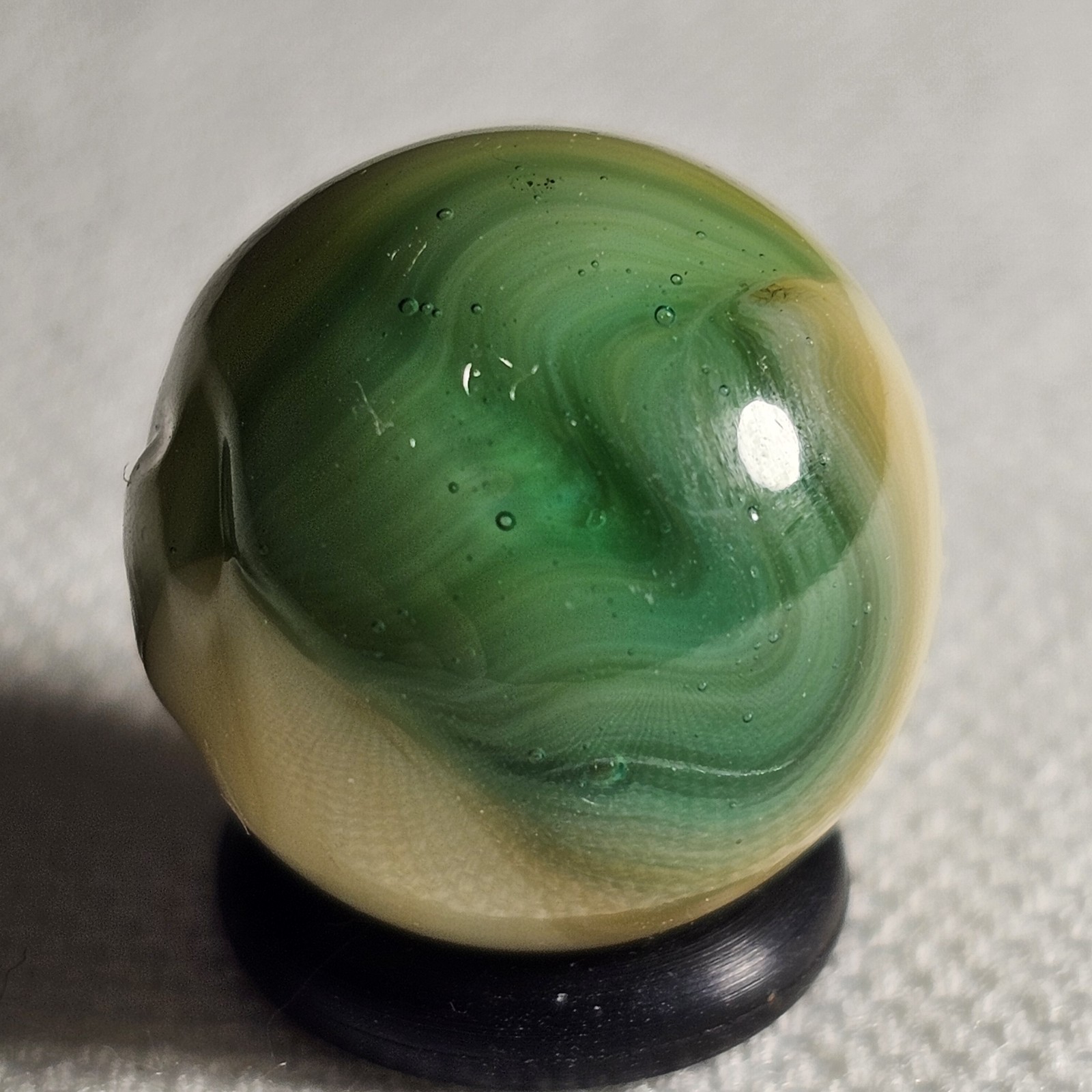 Near MINT Aquamarine Tri-Lite .62 Inches Spectacular Vitro Agate Co Marble