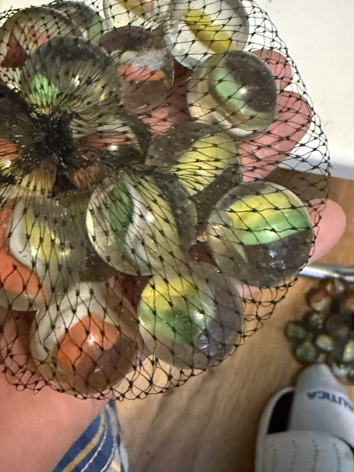 VINTAGE 80’S MARBLES AMAZING COLORS, BAG OF 22