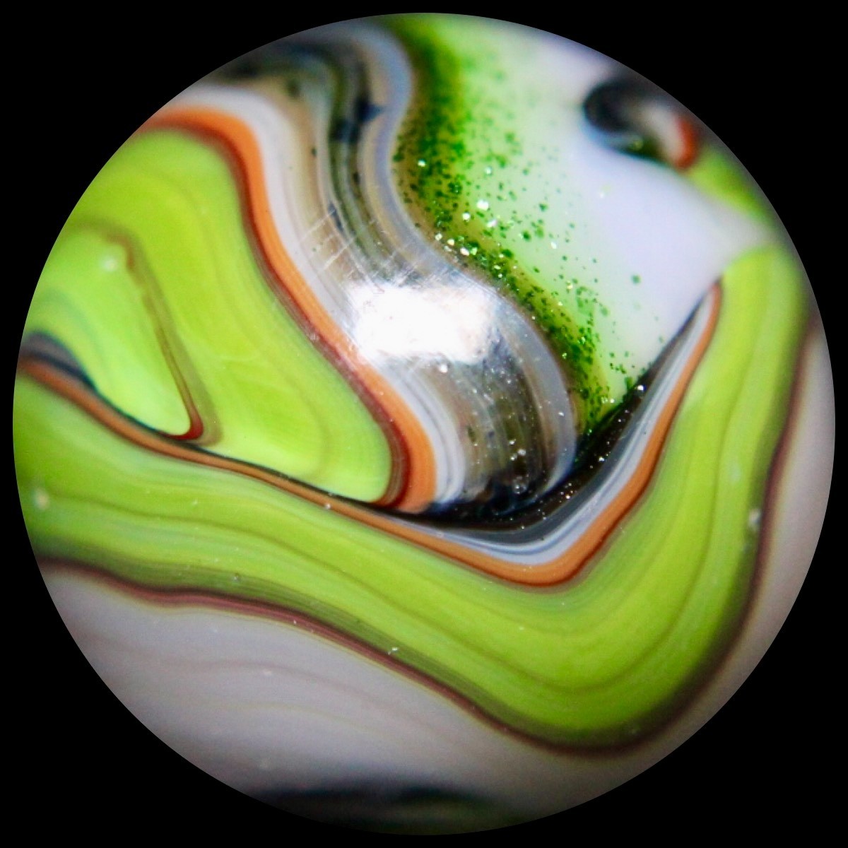 DAS Equinox Marble Collector Series: Lime & Emerald Green Aventurine