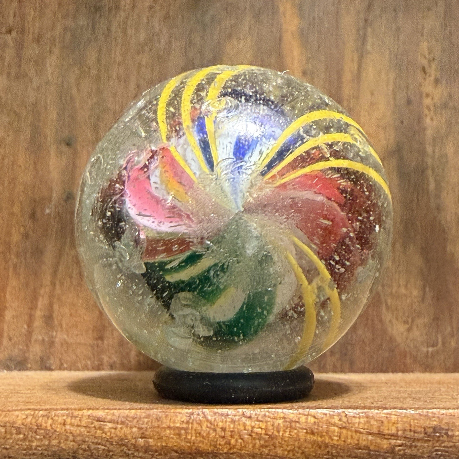 Antique German Handmade Divided Core Marble 15/16” Good | 321