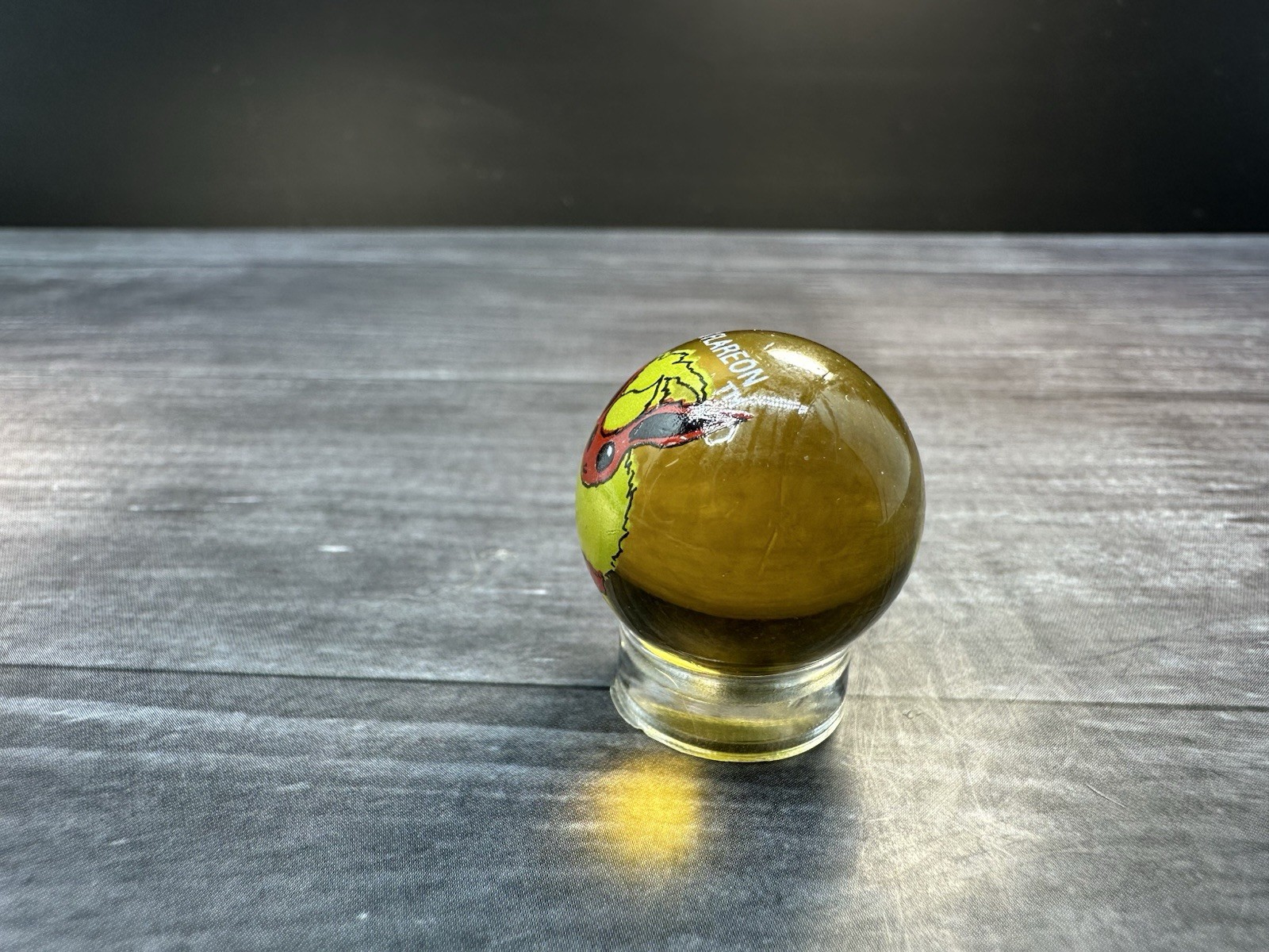 Vintage ToyBiz Pokemon Marble Flareon #136 Glass Marble