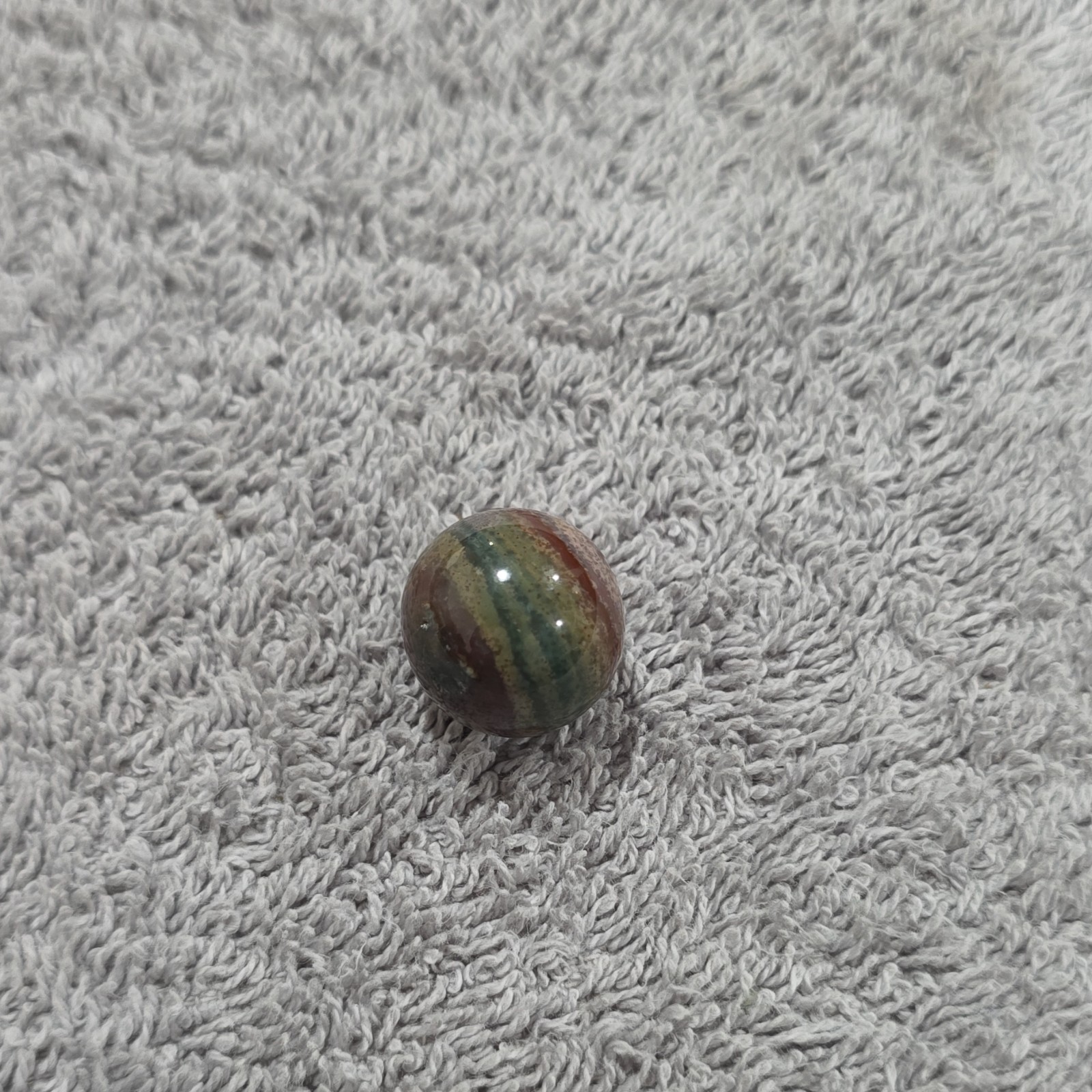 Multicolor Swirl Glass Toy Marble, Green & Brown, Ages 4-7 and 8-11 Years