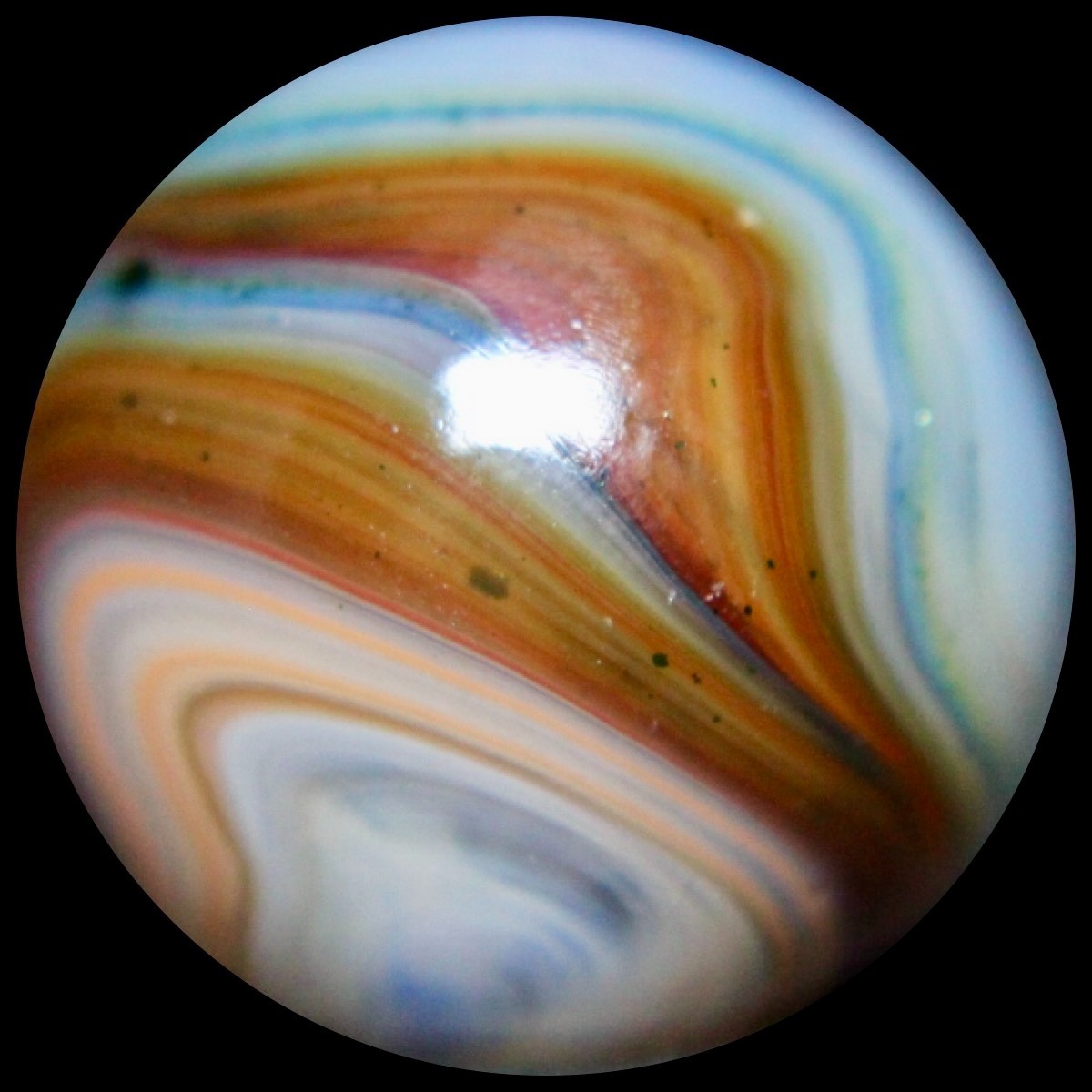 DAS West Virginia Red Buds Marble Collector Series: Killer Neon Orange w/Mica