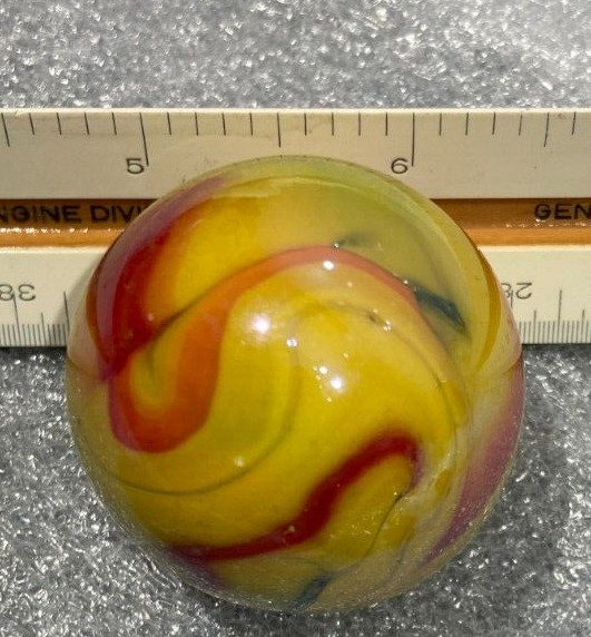 Vintage Lot of marbles as pictured w/ jar